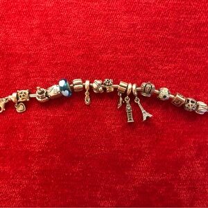 Pandora Bracelet- Elegant Sterling Silver Pandora Charm Bracelet